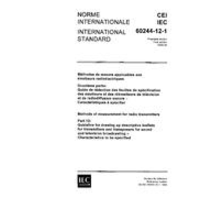 IEC 60244-12-1 Ed. 1.0 b PDF