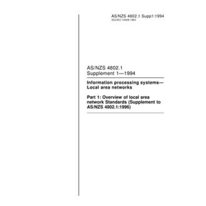 AS/NZS 4802.1 SUPP 1 PDF