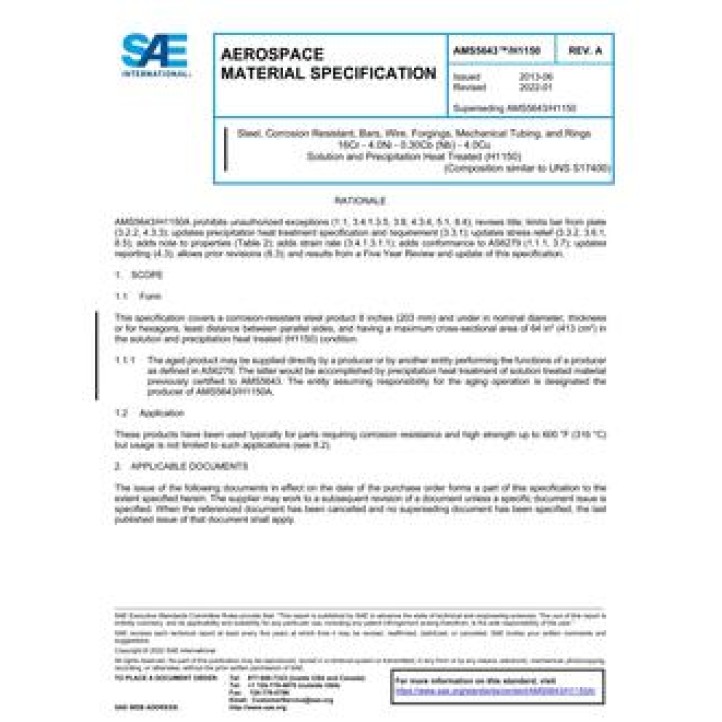 SAE AMS5643/H1150A PDF