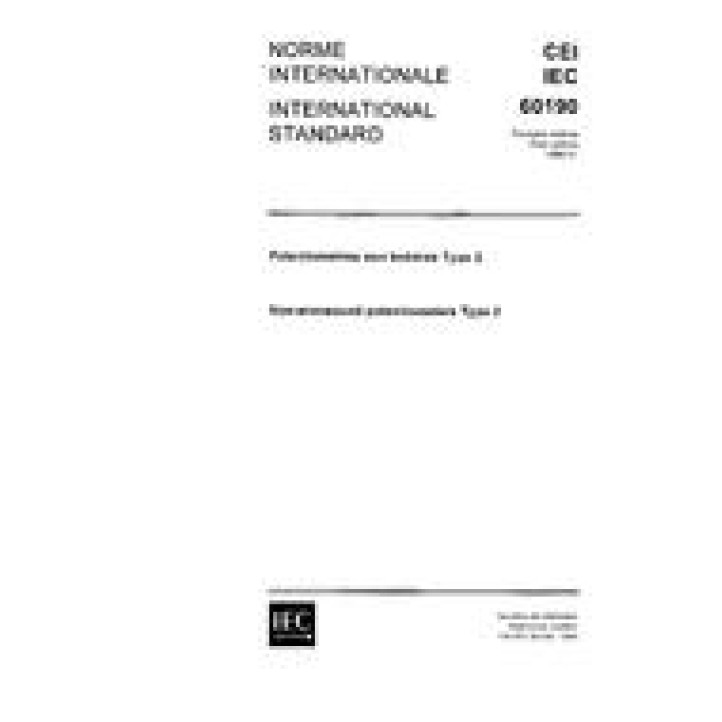 IEC 60190 Ed. 1.0 b PDF