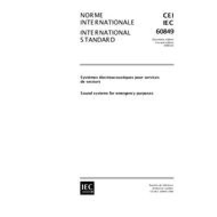 IEC 60849 Ed. 2.0 b PDF