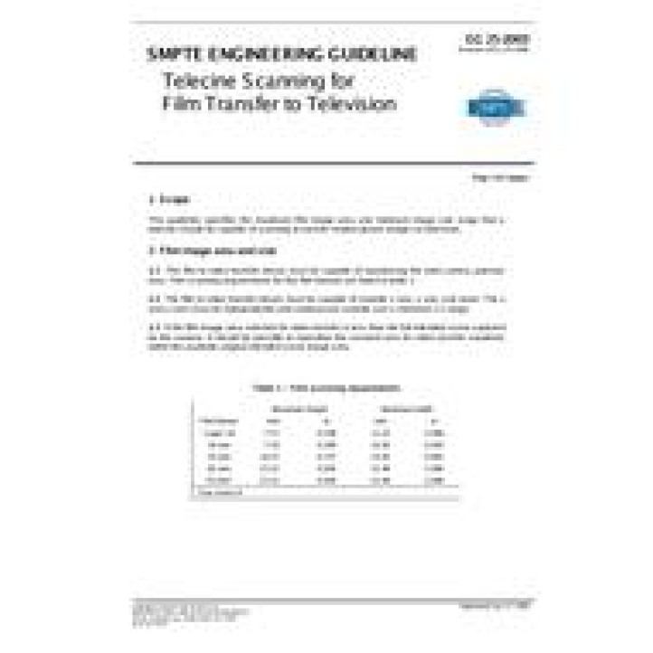 SMPTE EG 25 PDF