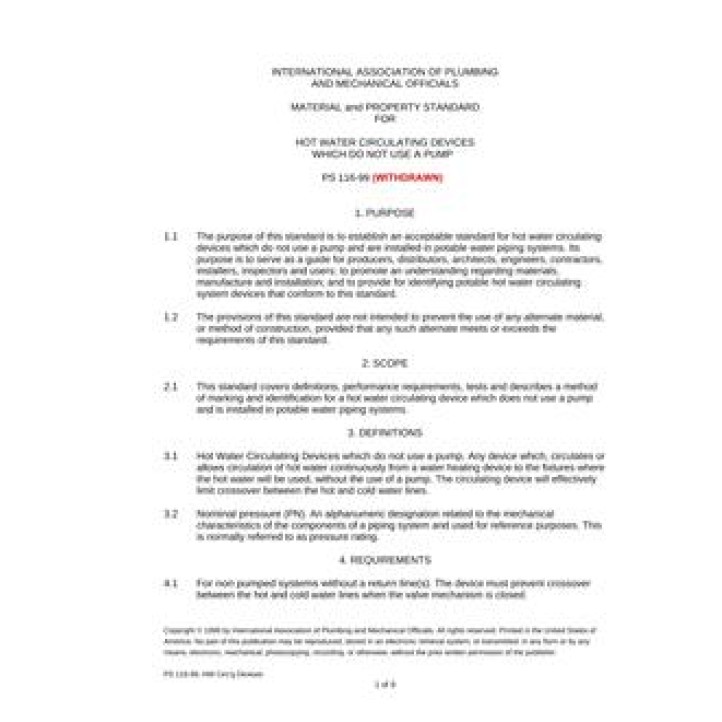 IAPMO PS 116 PDF