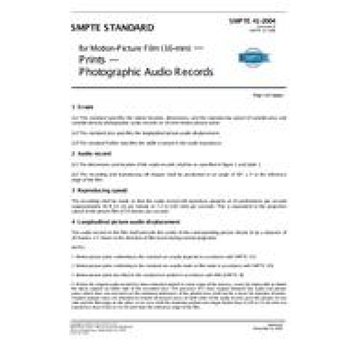 SMPTE 41 PDF