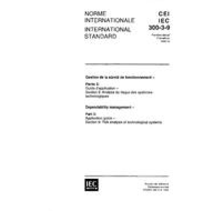 IEC 60300-3-9 Ed. 1.0 b PDF