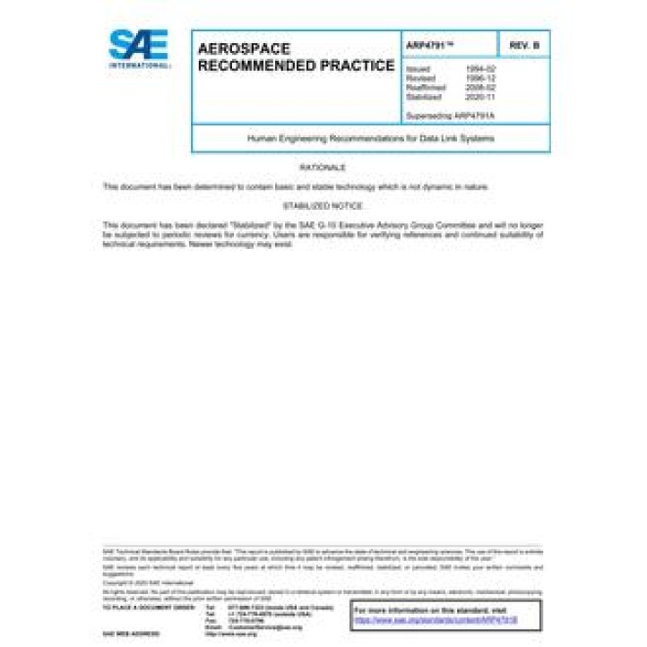 SAE ARP4791B PDF