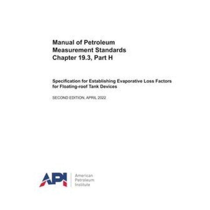 API MPMS Chapter 19.3, Part H PDF