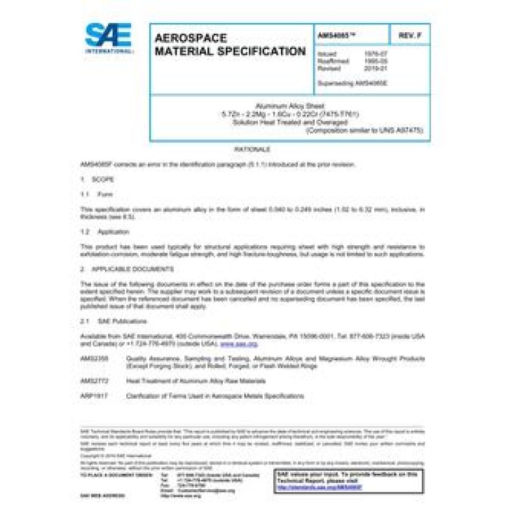 SAE AMS4085F PDF