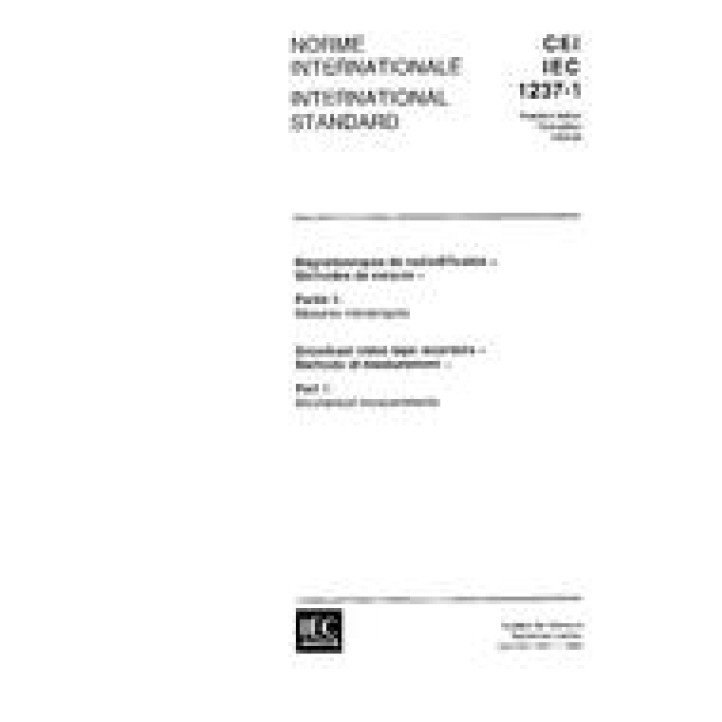 IEC 61237-1 Ed. 1.0 b PDF