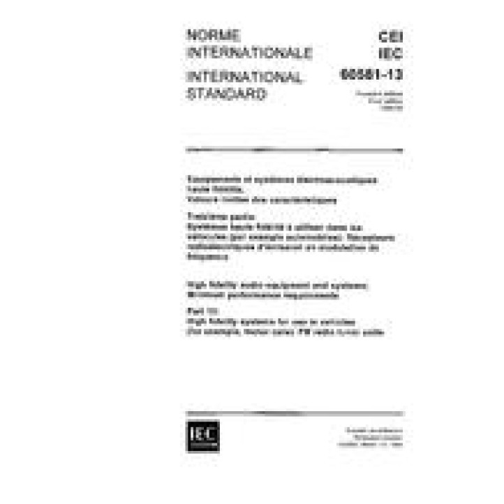 IEC 60581-13 Ed. 1.0 b PDF