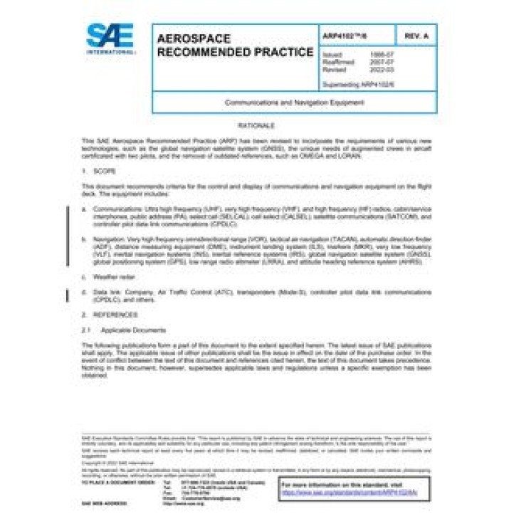 SAE ARP4102/6A PDF