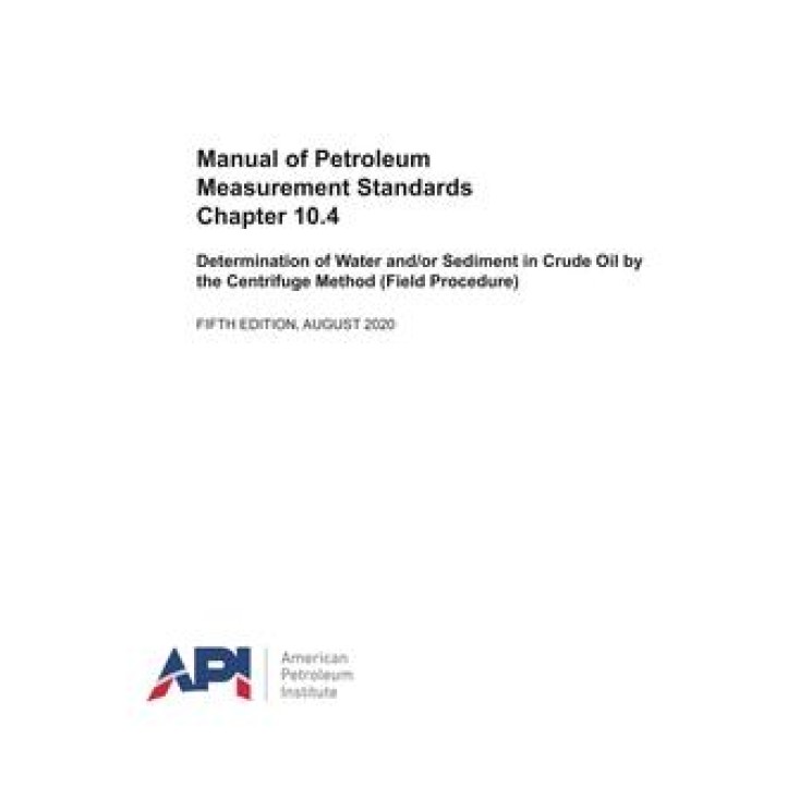 API MPMS Chapter 10.4 PDF