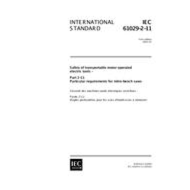 IEC 61029-2-11 Ed. 1.0 en PDF