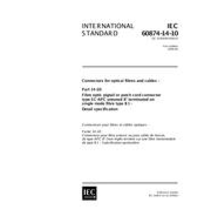 IEC 60874-14-10 Ed. 1.0 en PDF