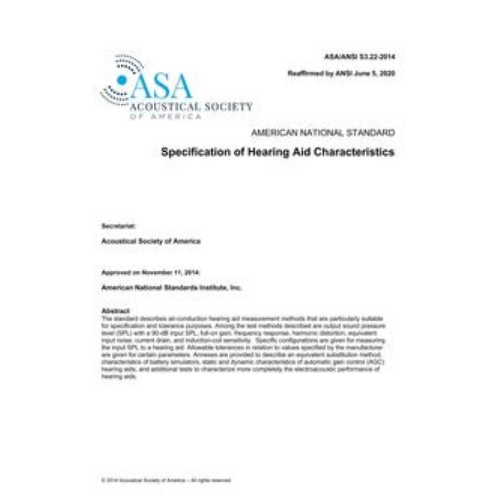 ASA S3.22 PDF