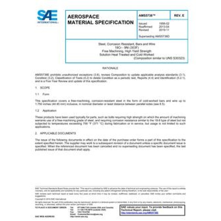 SAE AMS5738E PDF