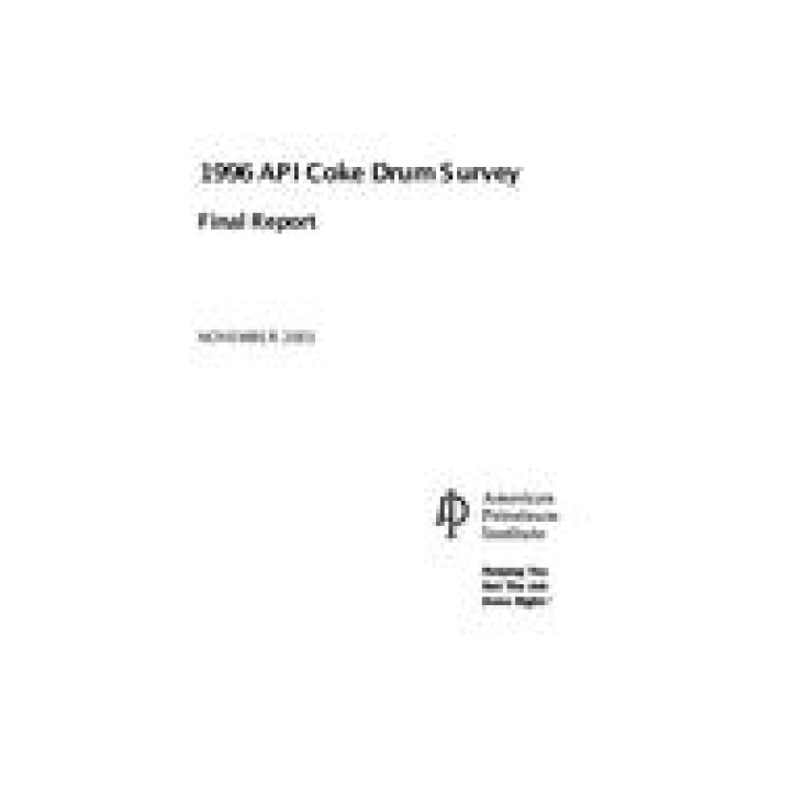 API COKE DRUM SURVEY PDF download