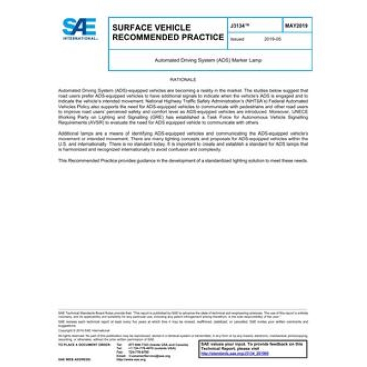 SAE J3134 PDF