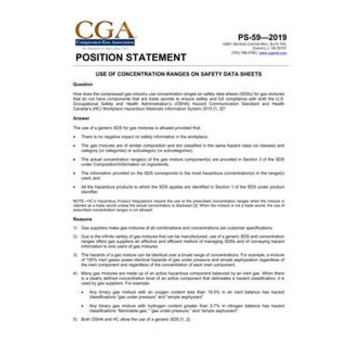 CGA PS-59 PDF