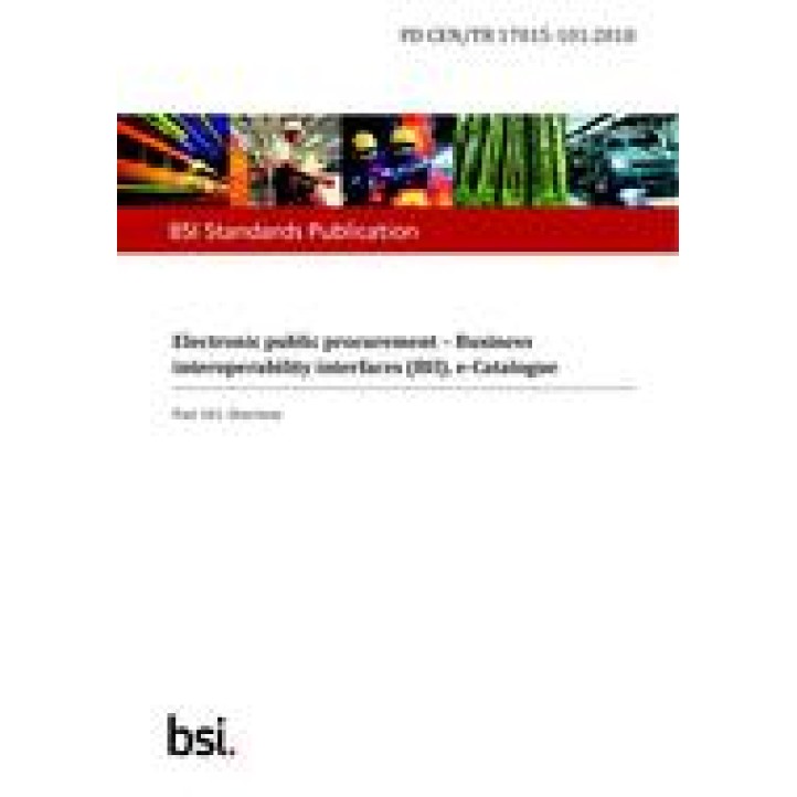 BS PD CEN/TR 17015-101 PDF