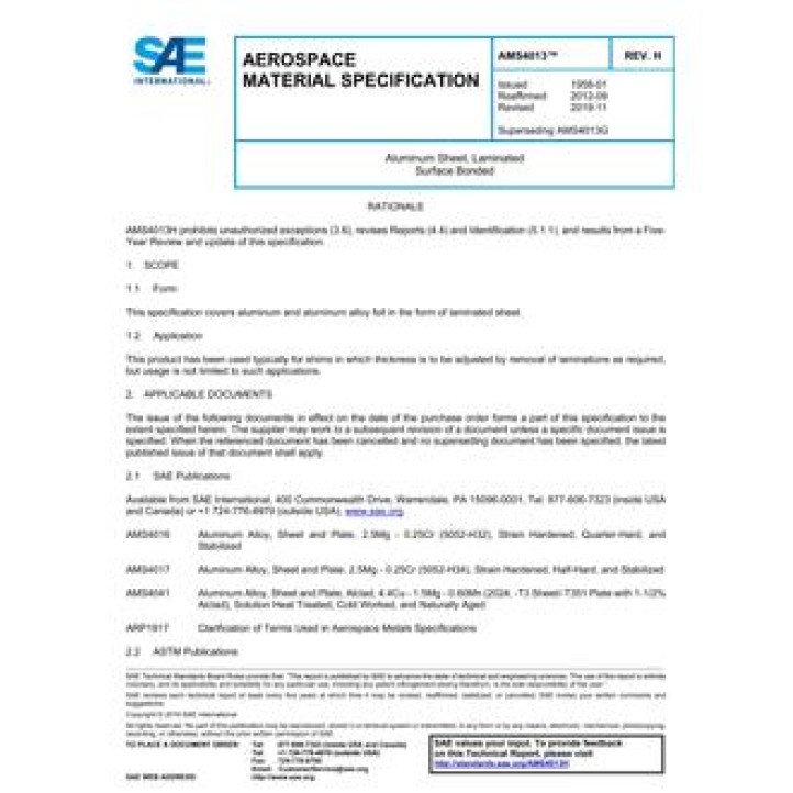 SAE AMS4013H PDF