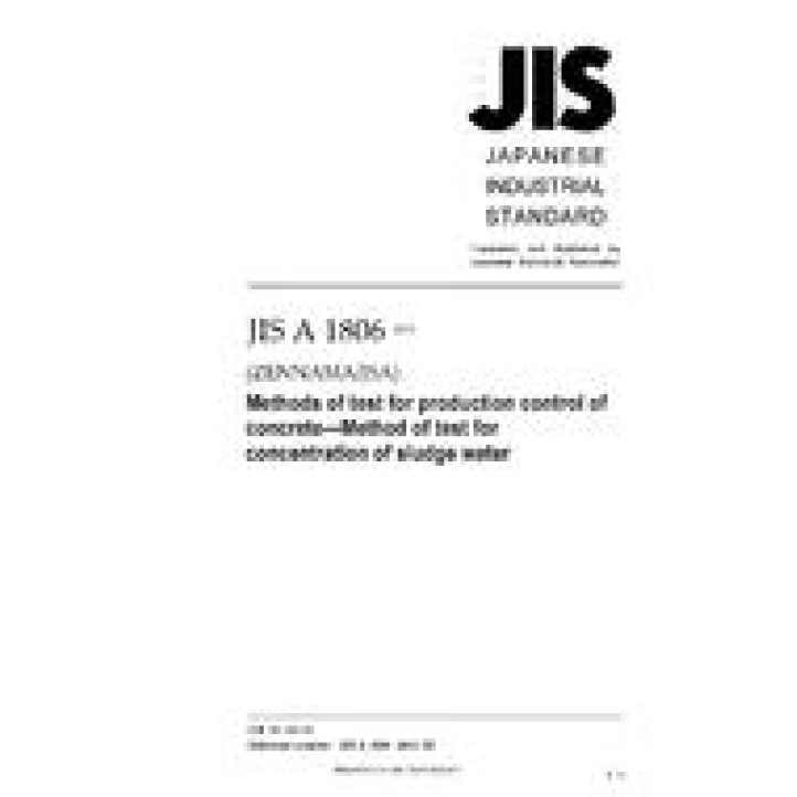 JIS A 1806 PDF