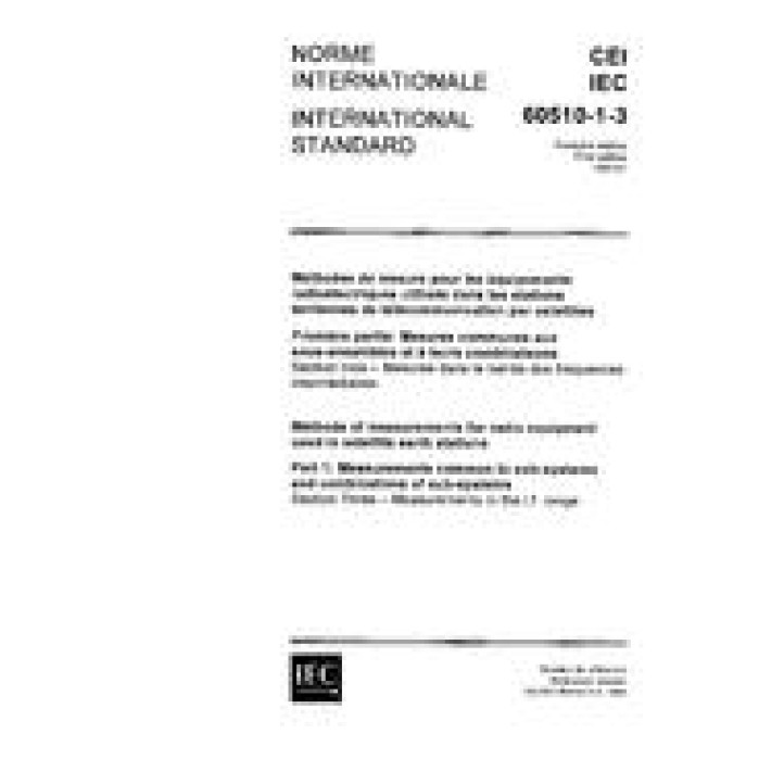 IEC 60510-1-3 Ed. 1.0 b PDF