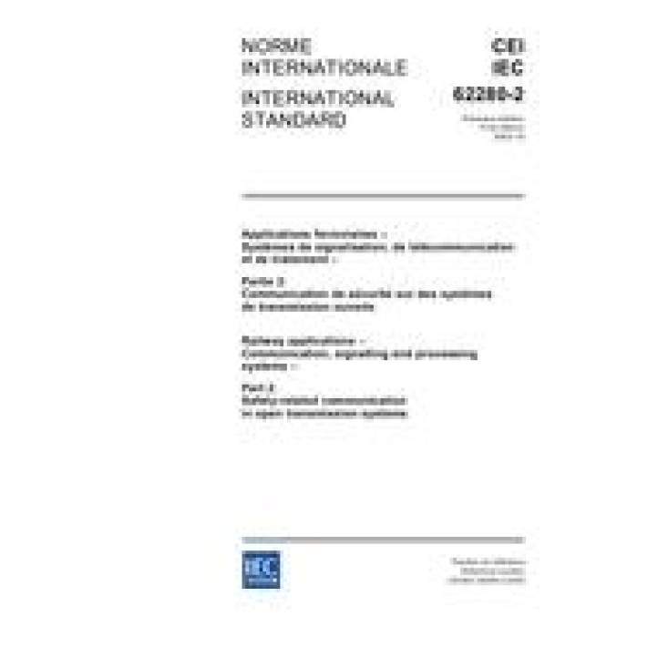 IEC 62280-2 Ed. 1.0 b PDF