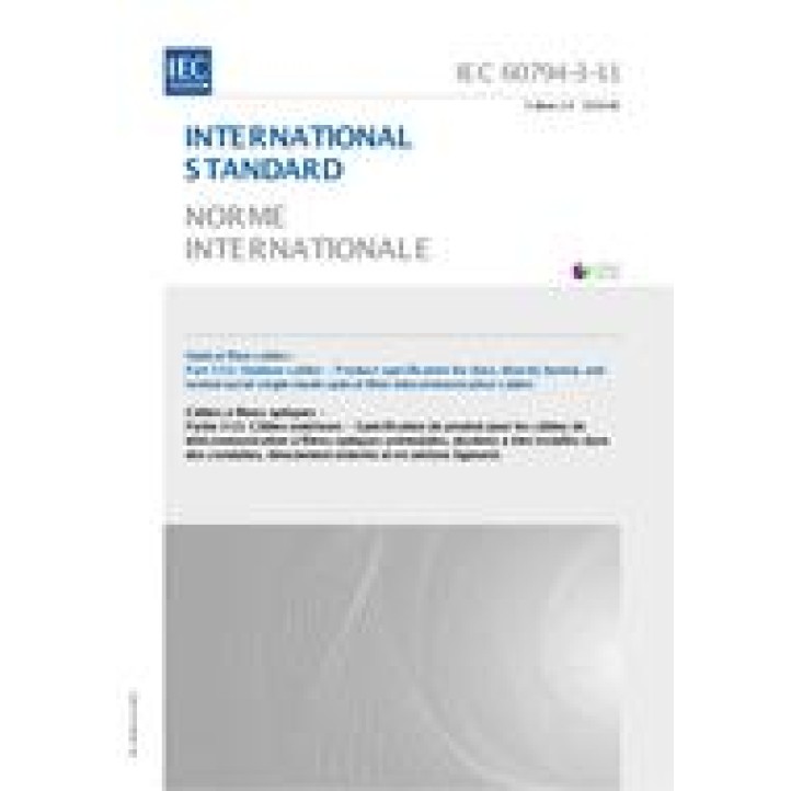 IEC 60794-3-11 Ed. 2.0 b PDF