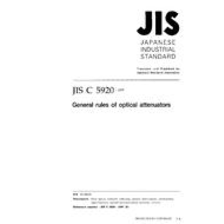 JIS C 5920 PDF