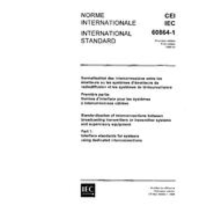 IEC 60864-1 Ed. 1.0 b PDF