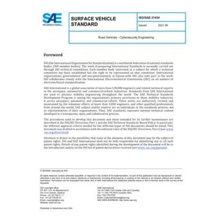 SAE ISO/SAE21434 PDF