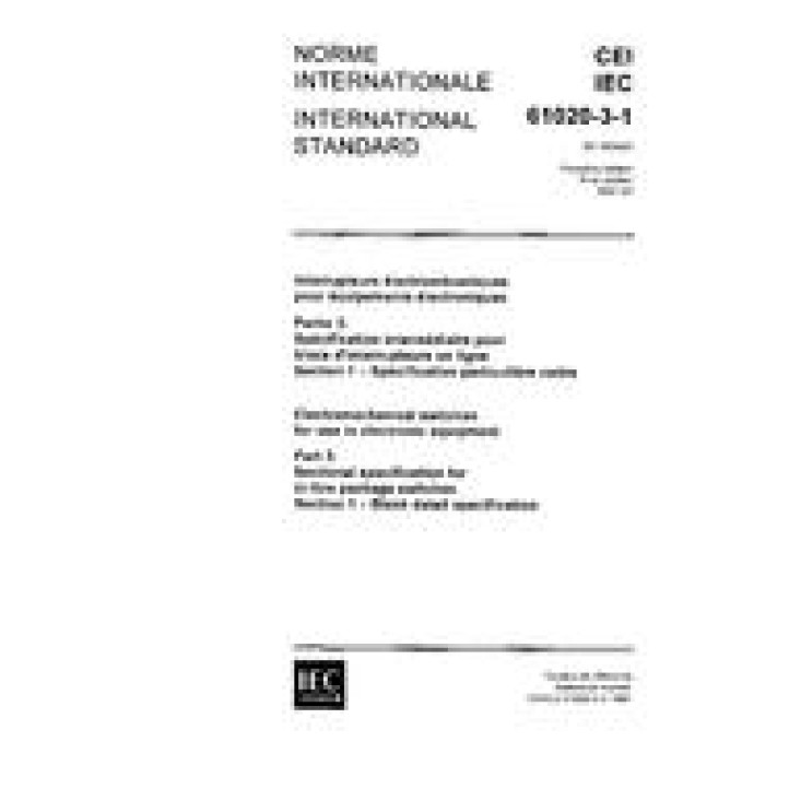 IEC 61020-3-1 Ed. 1.0 b PDF