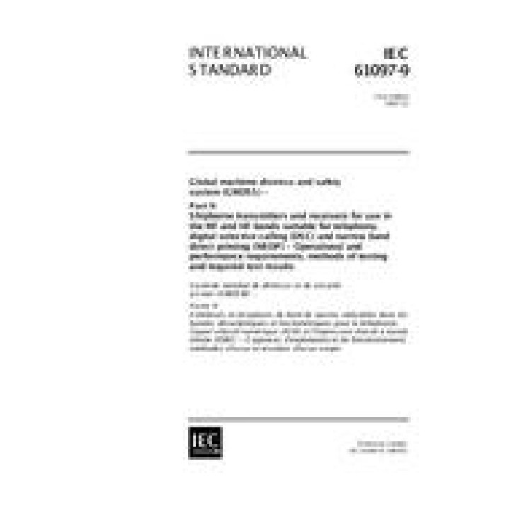 IEC 61097-9 Ed. 1.0 en PDF