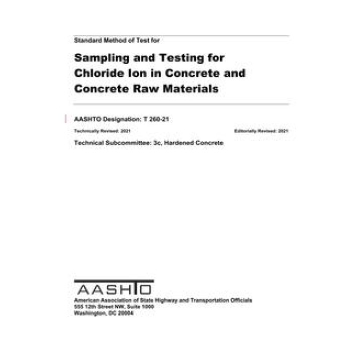 AASHTO T 260 PDF