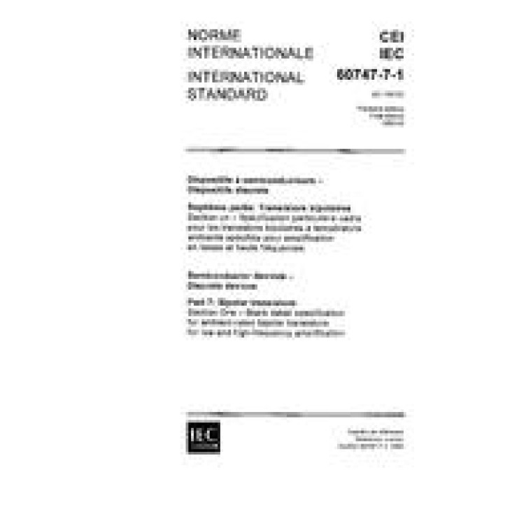 IEC 60747-7-1 Ed. 1.0 b PDF