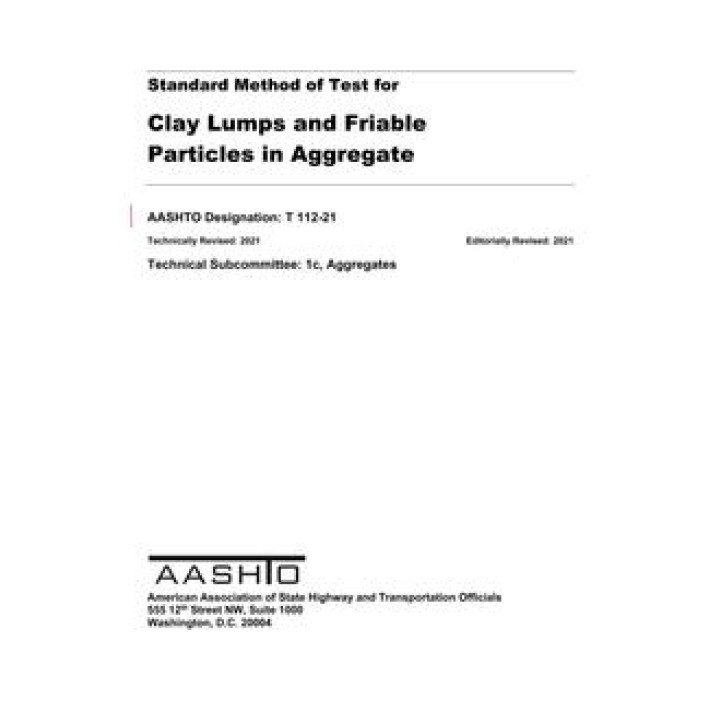 AASHTO T 112 PDF download