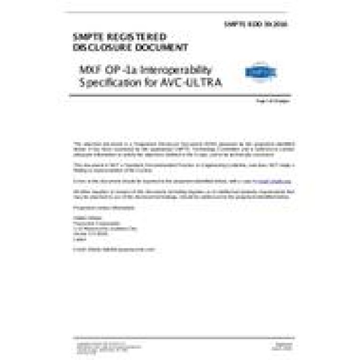 SMPTE RDD 39 PDF