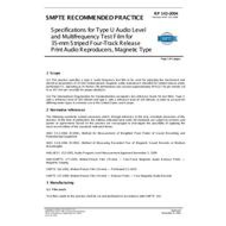 SMPTE RP 143 PDF