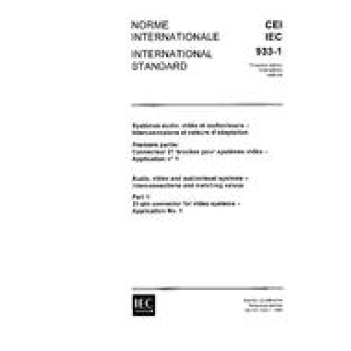 IEC 60933-1 Ed. 1.0 b PDF