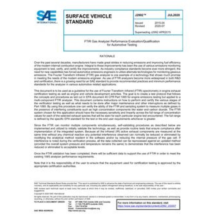 SAE J2992 PDF