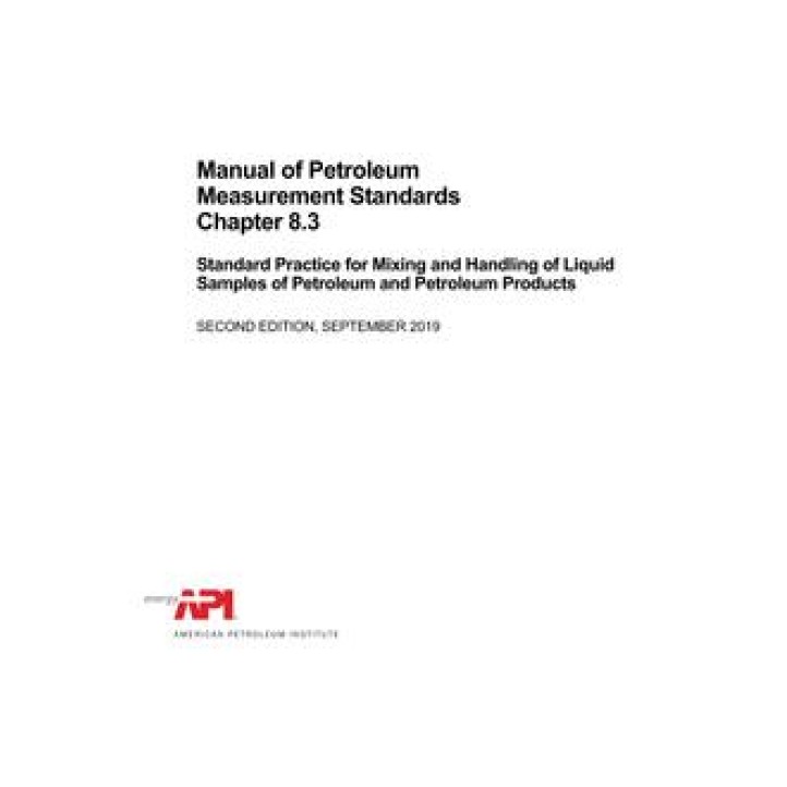 API MPMS Chapter 8.3 PDF download