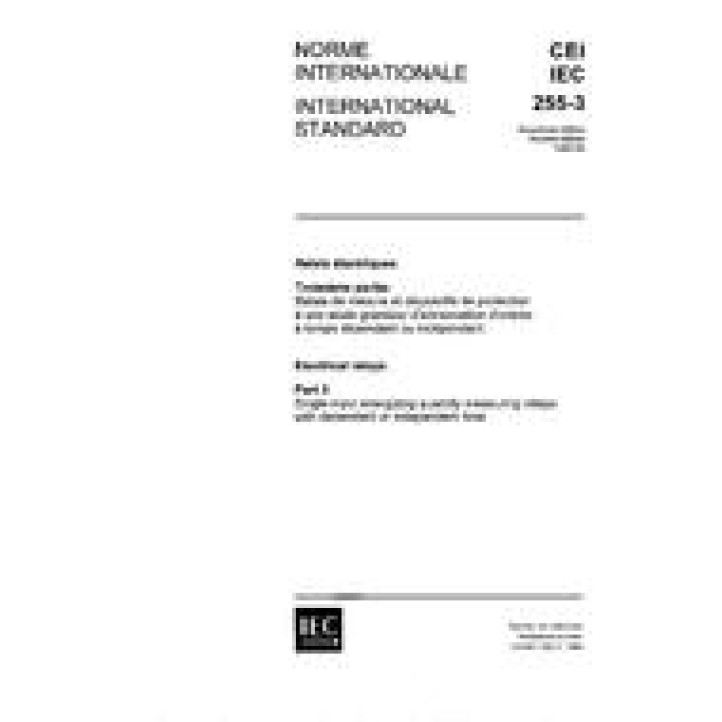 IEC 60255-3 Ed. 2.0 b PDF